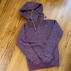 Tentree woman’s burgundy hoodie, small
